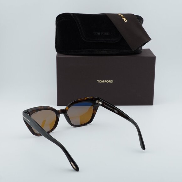 Tom Ford Juliette FT1031 52E  Sunglasses Havana Cat Eye Frame, Brown Lenses - Picture 10 of 10